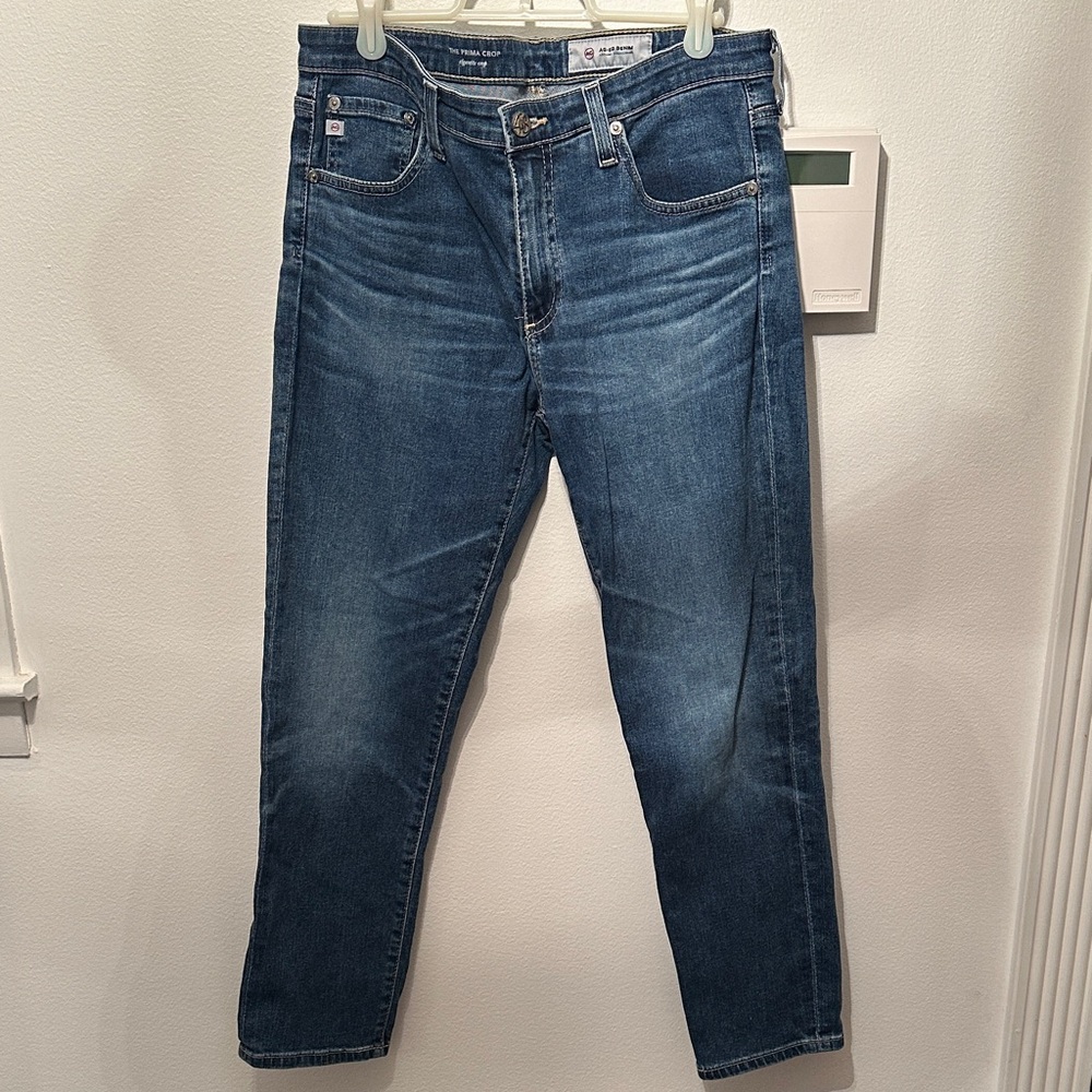AG Adriano Goldschmied women’s Straight Blue Jeans